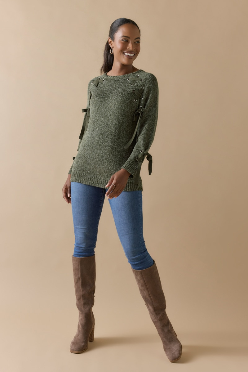 Galilea Lace Up Pullover