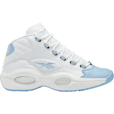Final inventoryReebok Men's Question Mid Basketball Shoes - Ftwr White / Fluid Blue / Toxic Yellow