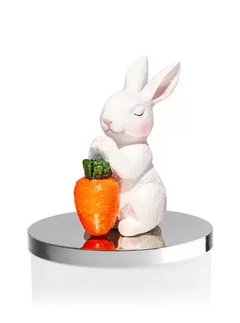Bunny Carrot Topper 3-Wick Candle Holder