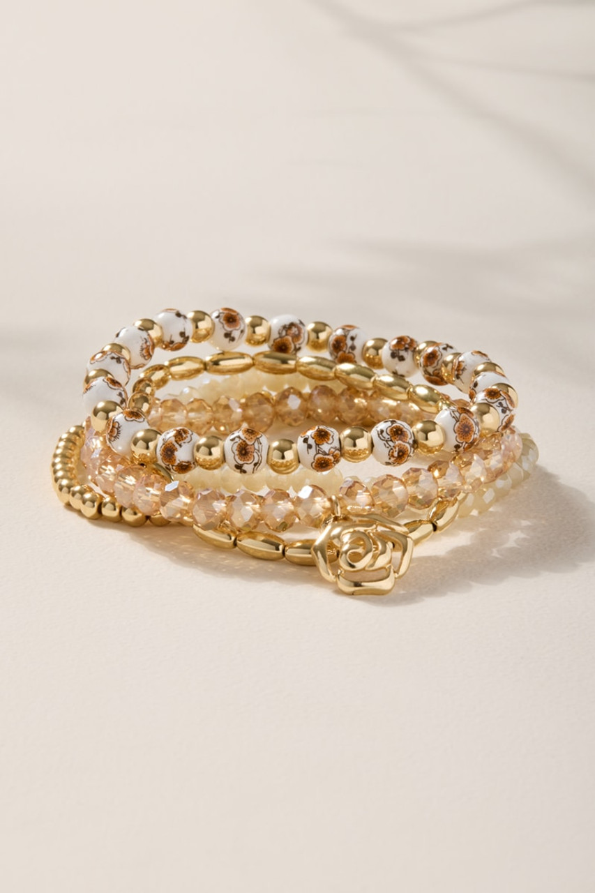 Janelle Rosset Ceramic Bead Bracelet Set