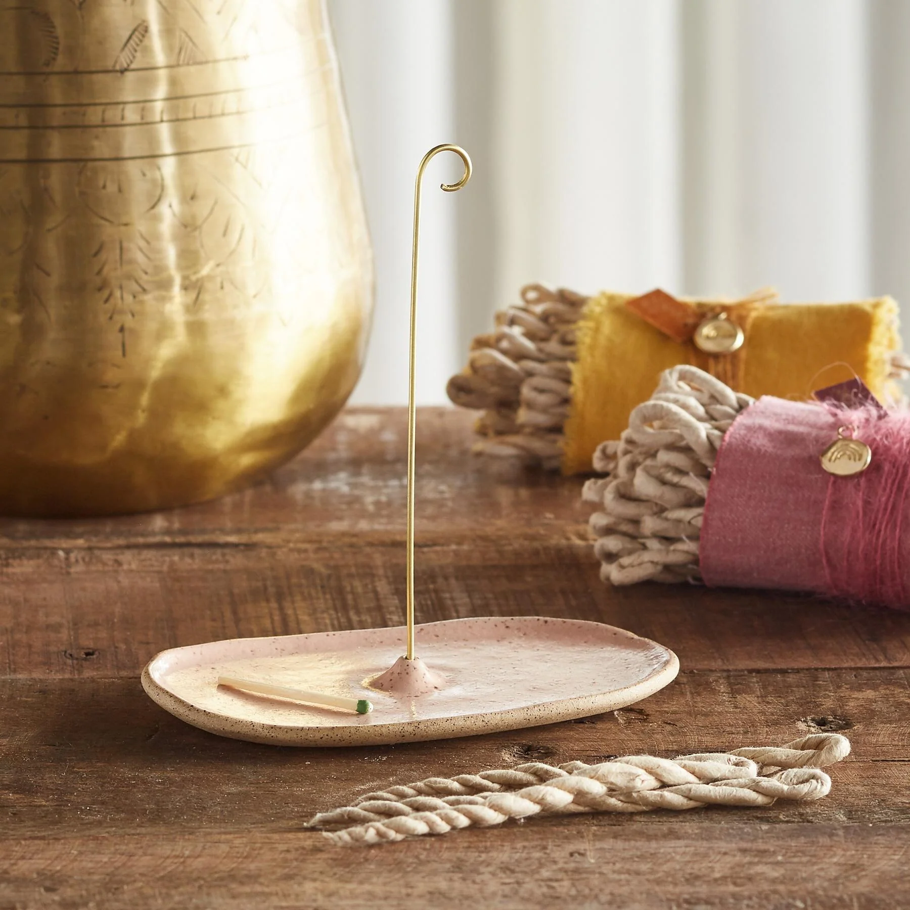 Stoneware Incense Holder