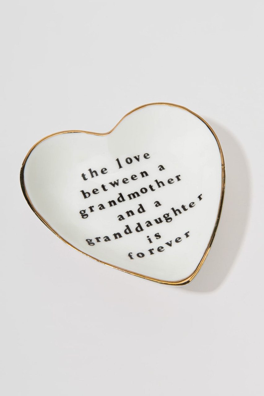 Grandmother Granddaughter Love Heart Trinket Tray