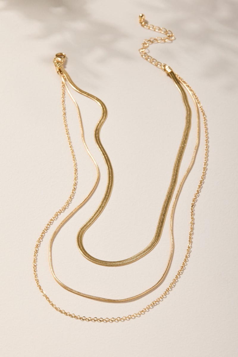 Joy Stainless Steel Layered Chain Necklace