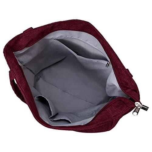 Only-bags.store Kordel Tasche Umhängetasche mit Reißverschluss, große Shopper Tasche Tragetasche Handtasche