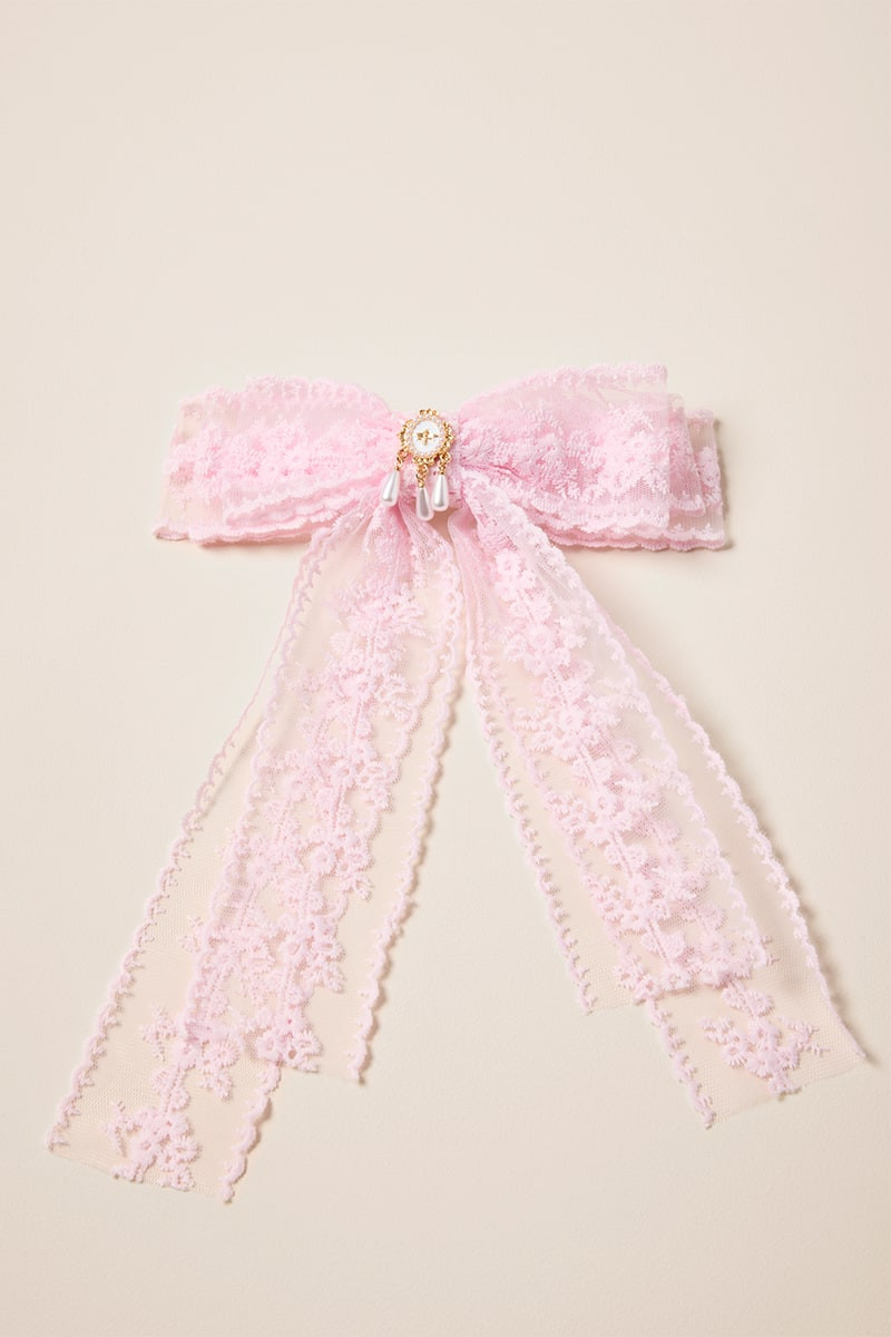 Lisa Lace Bow Barrette