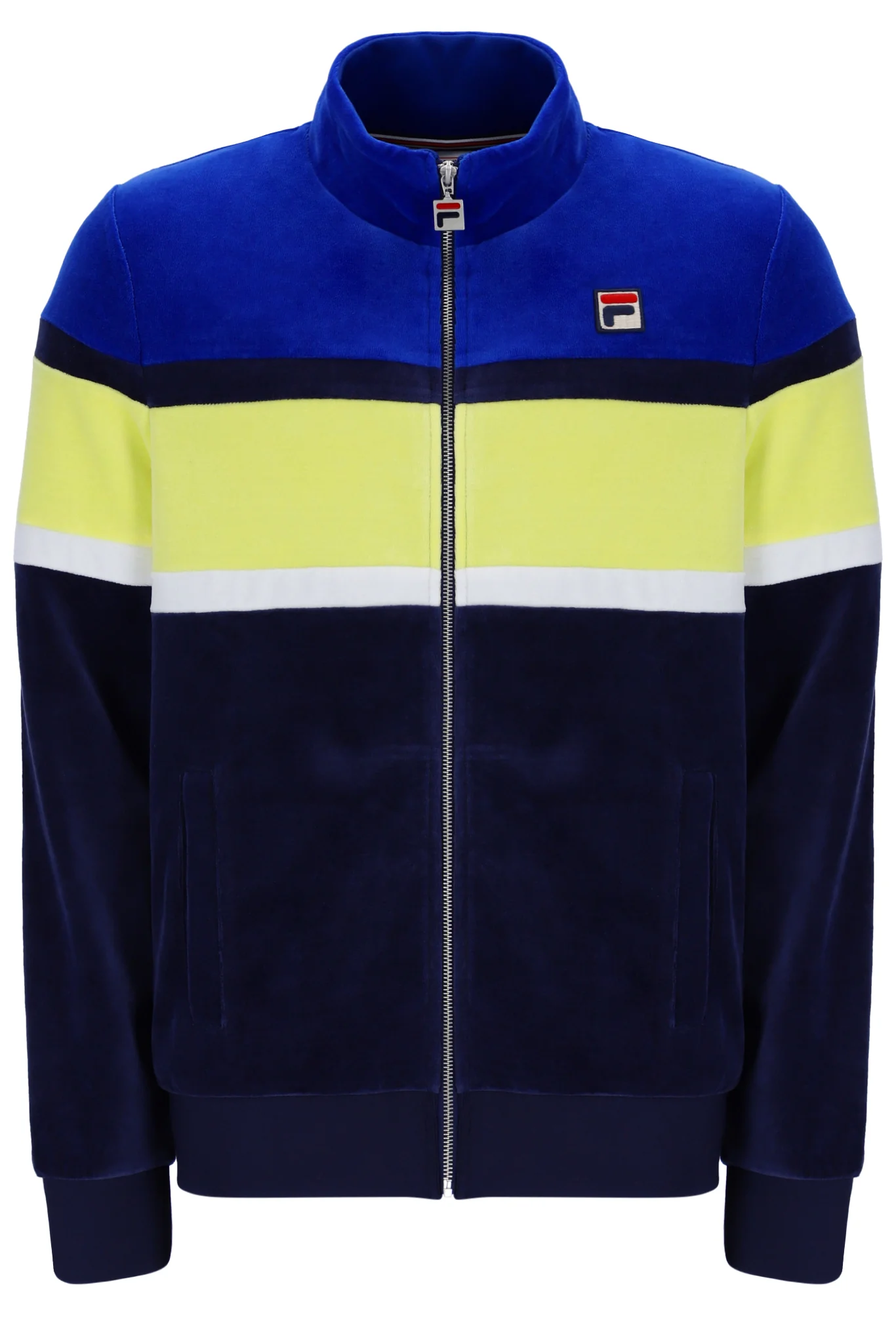 Fila Decker Colour Blocked Velour Track Top