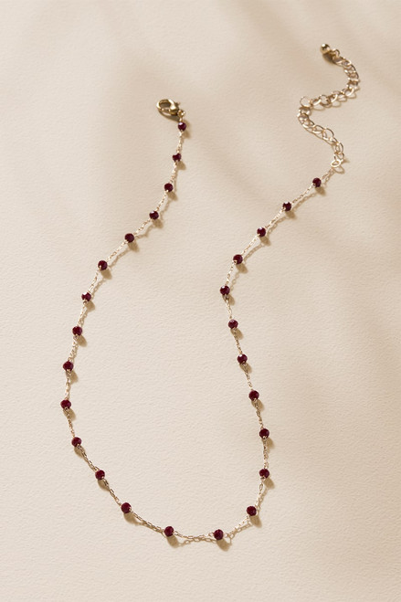Gabbie Bead Station Necklace