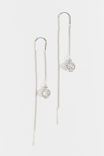 Dayana Crystal Pull Through Earrings