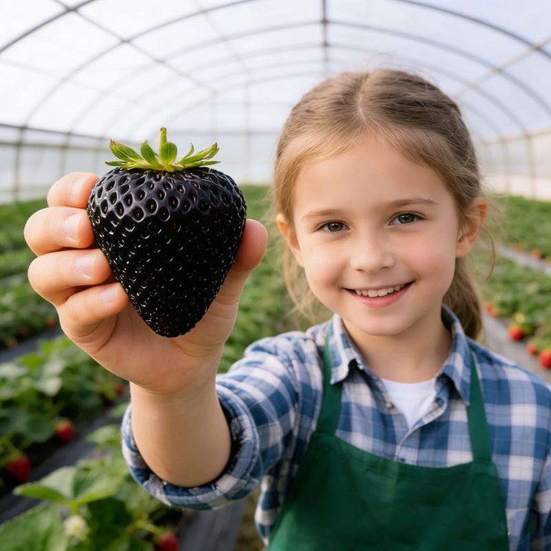 🍓Giant Black Diamond Strawberries Seeds – Sweet, Nutrient-Rich & Easy to Grow at Home