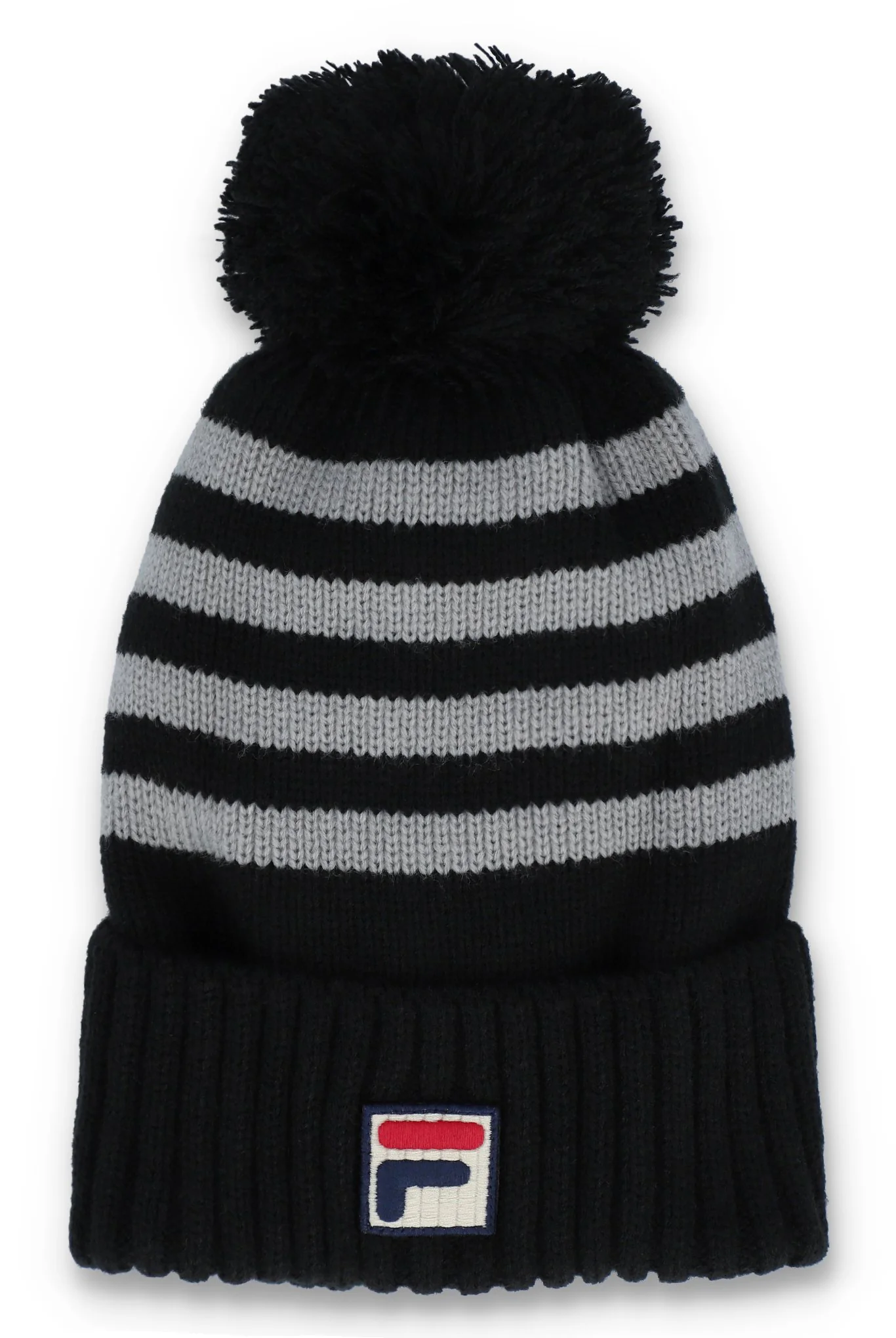 Fila Chunky Knit Turn Up Bobble Beanie