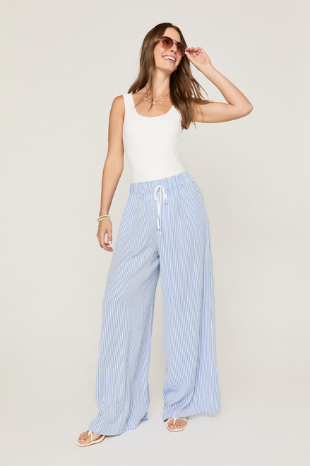 Ann Striped Wide Leg Pants