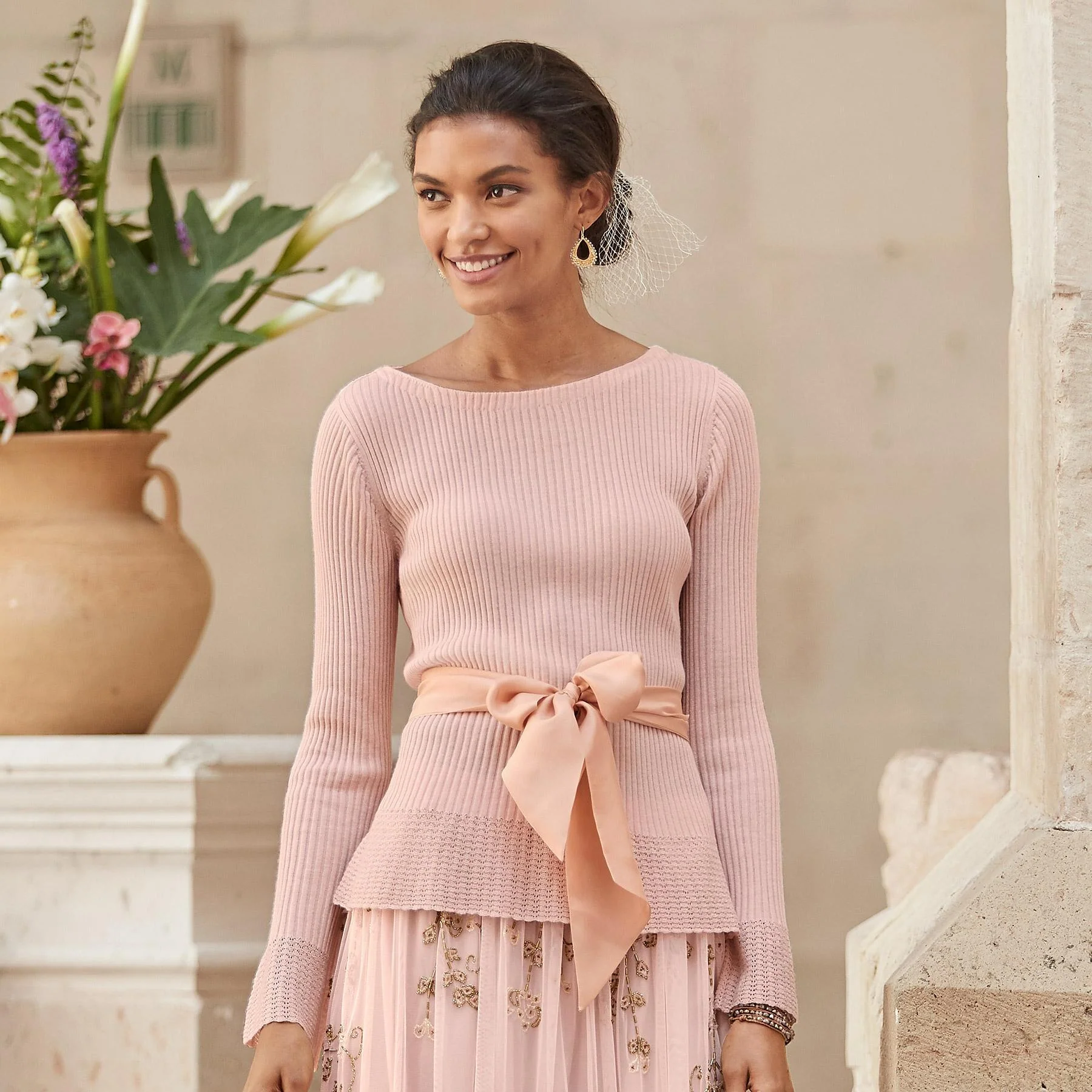 Fontaine Sashed Pullover Petite