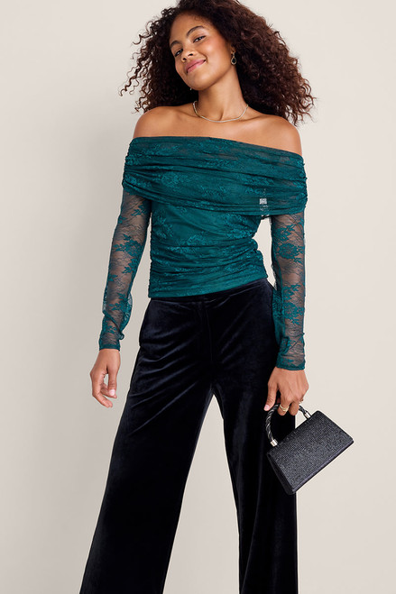 Kristine Off the Shoulder Lace Top