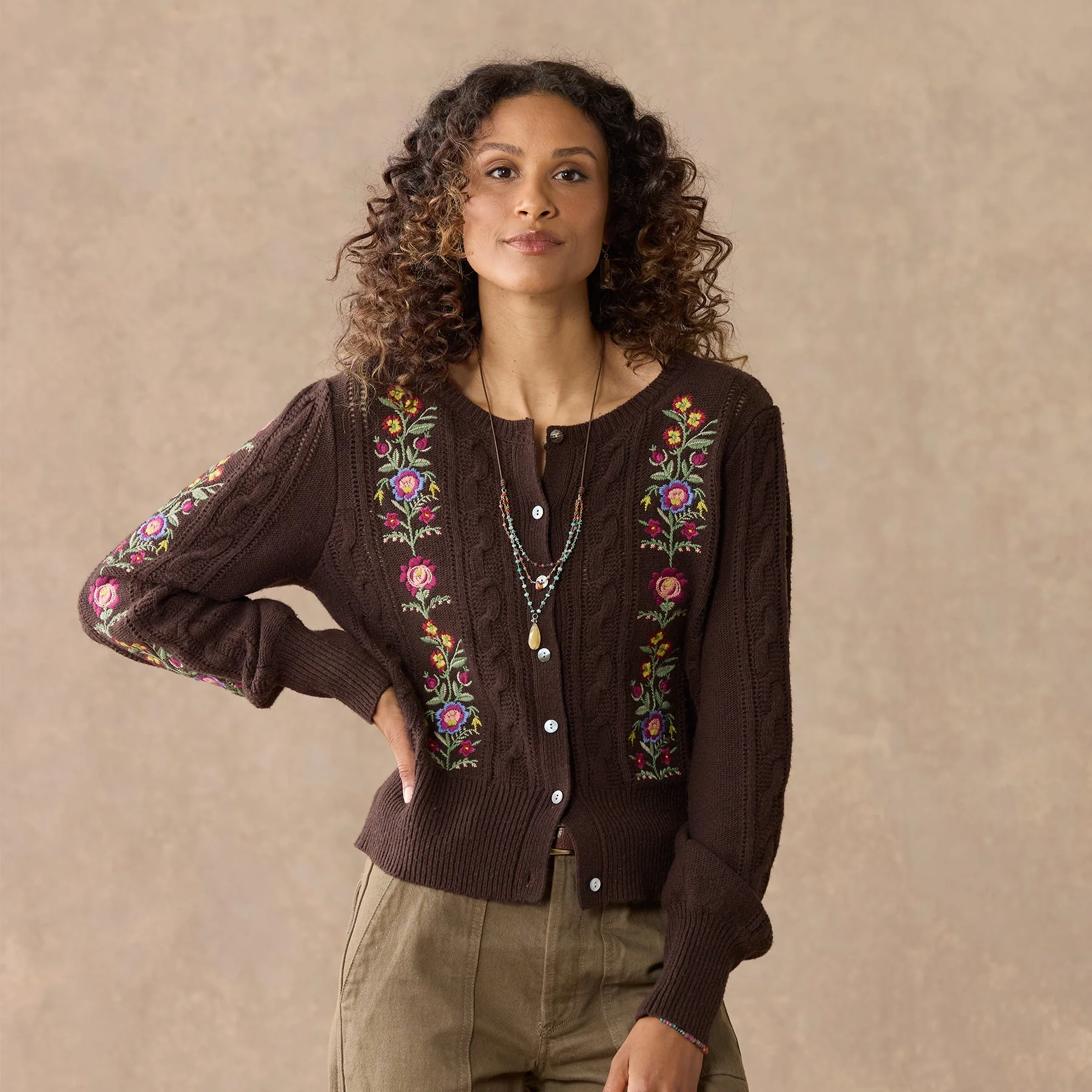 Swiss Florals Cardigan