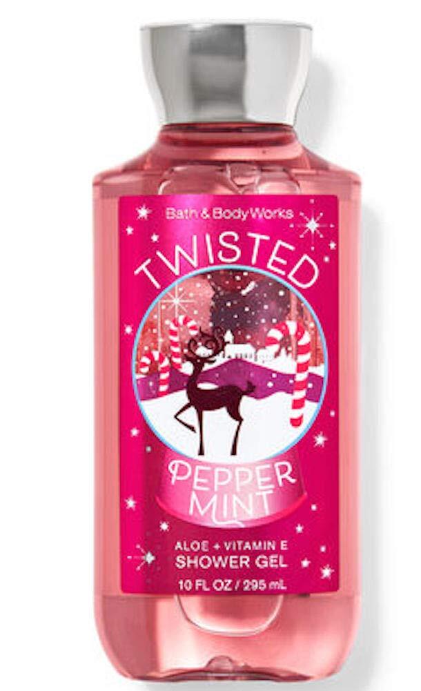 Bath & Body Works Body Care - Full Size Shower Gel Aloe + Vitamin E - 10 fl oz - Twisted Peppermint