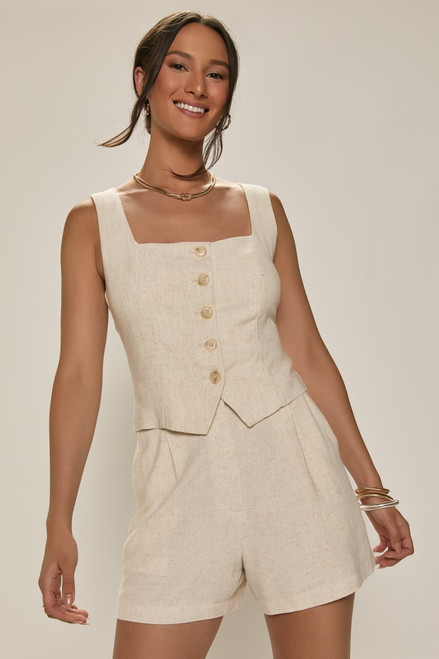 Tammi Tailored Linen Shorts