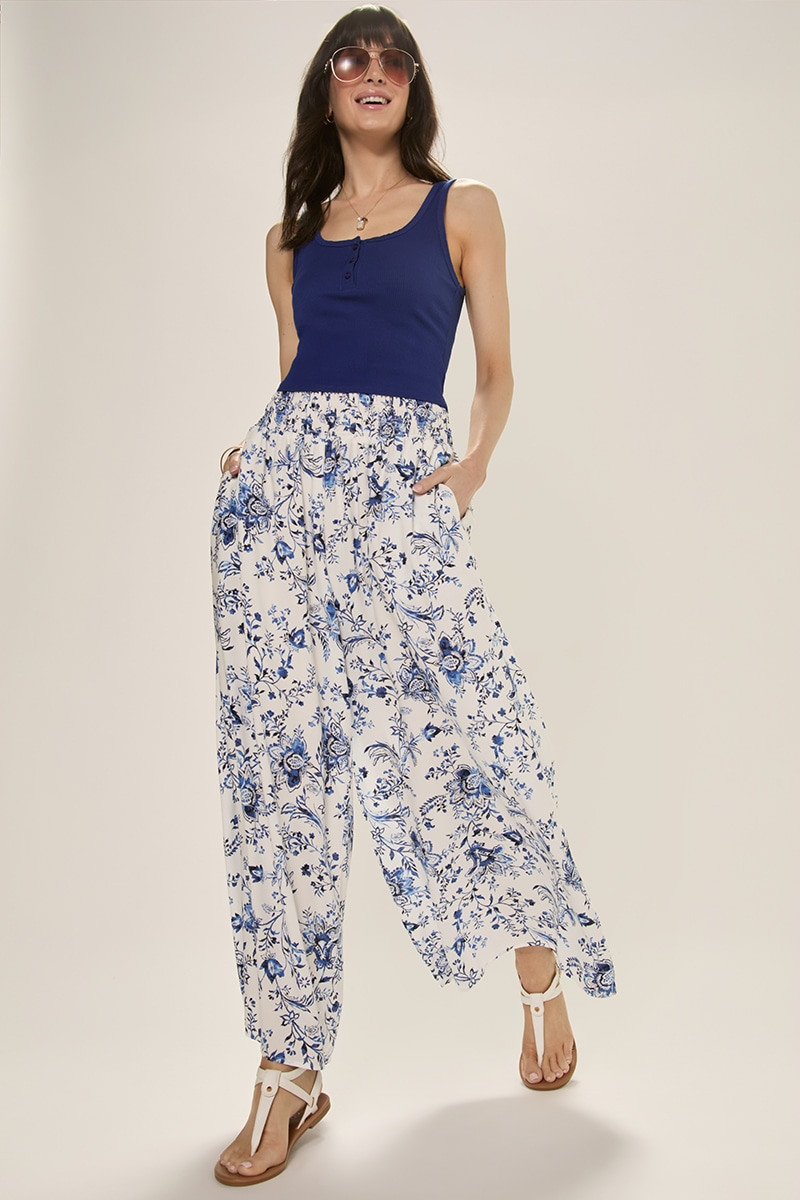 Tina Print Fluid Pants