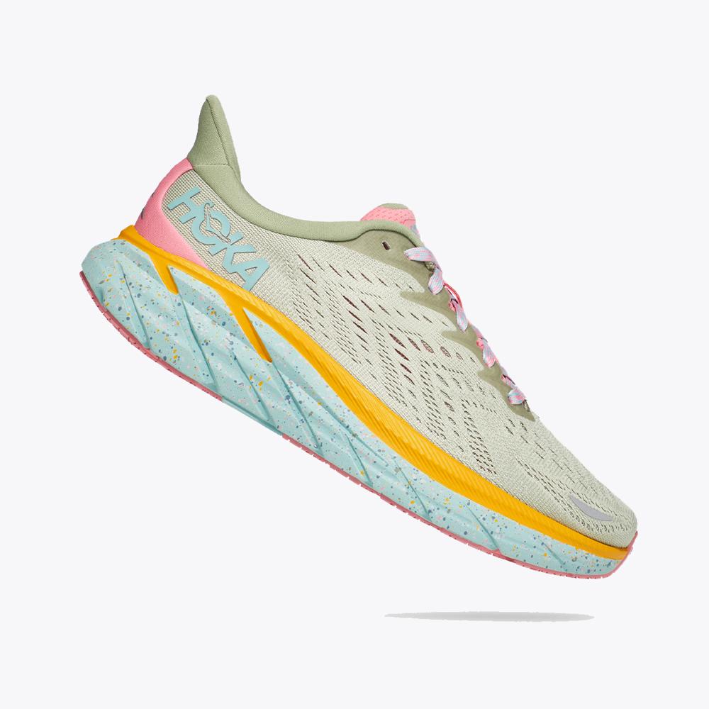 Women's Clifton 8 - Seaweed Brown / Green Teal