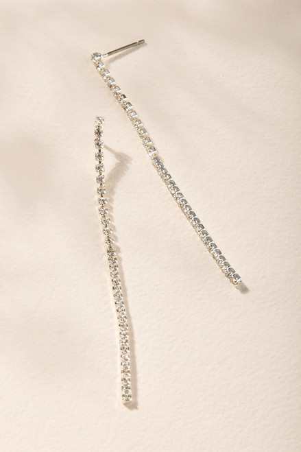 Lora Cupchain Linear Drop Earrings