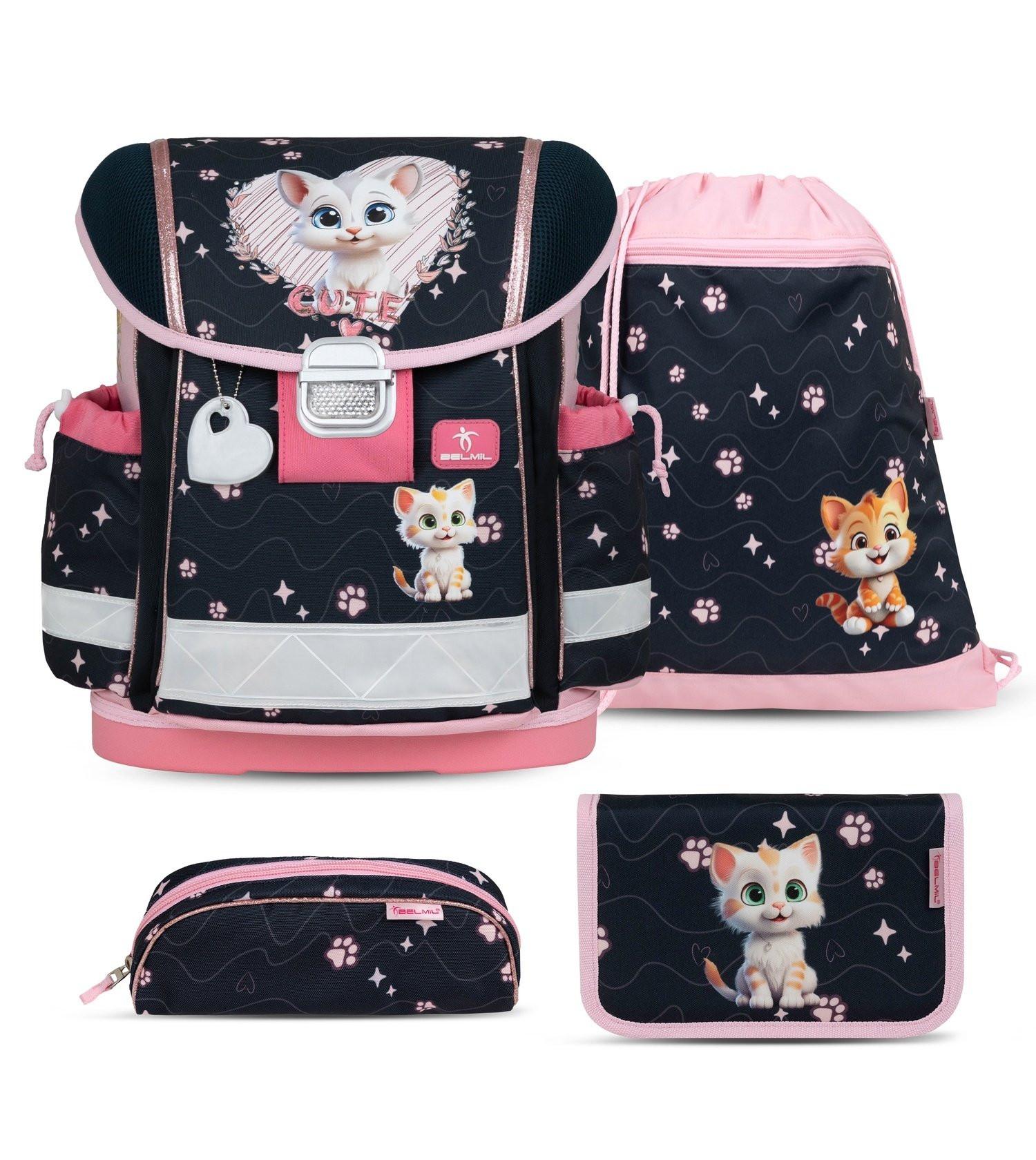 Belmil CLASSY Schulrucksack-Set Cute Kitten