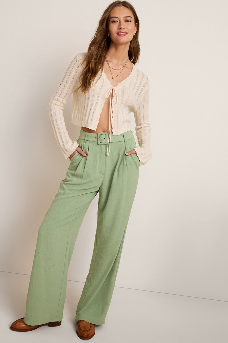 Ramona Belted Wide Leg Pants