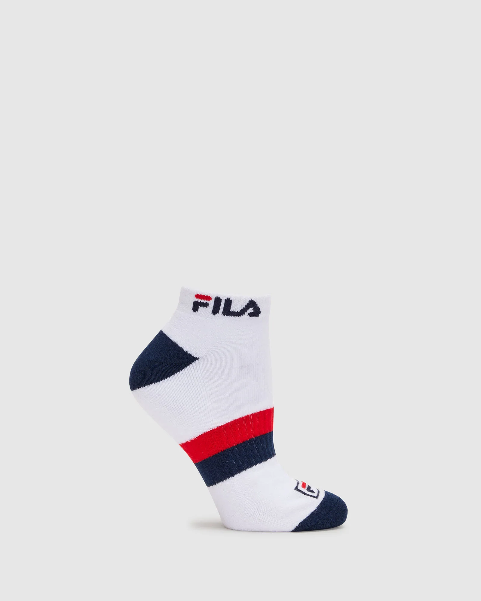 Fila Unisex Ped Socks 3pk White