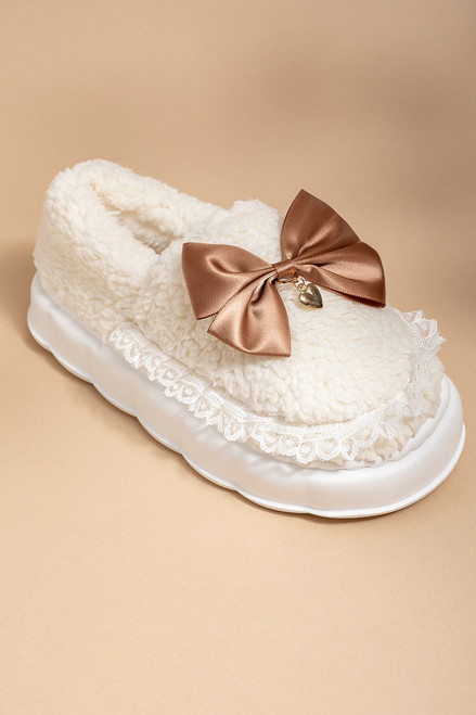 Ella Bow And Charm Slippers