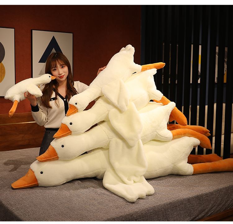 Big White Goose Pillow - Plush - 2 Sizes