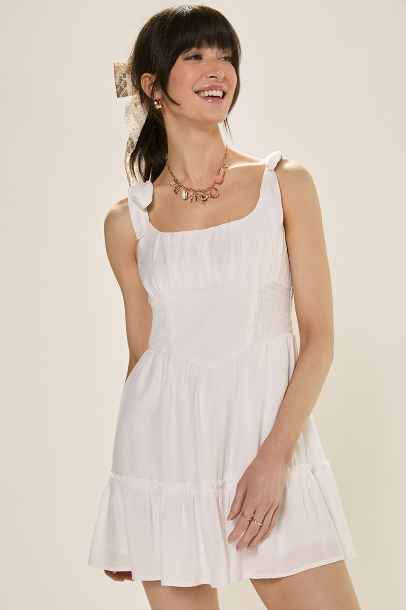 Lorraine Smocked Tiered Mini Dress