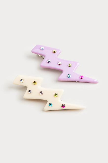 Hello Franki Lightning Bolt Barrette 2 Pack for girls