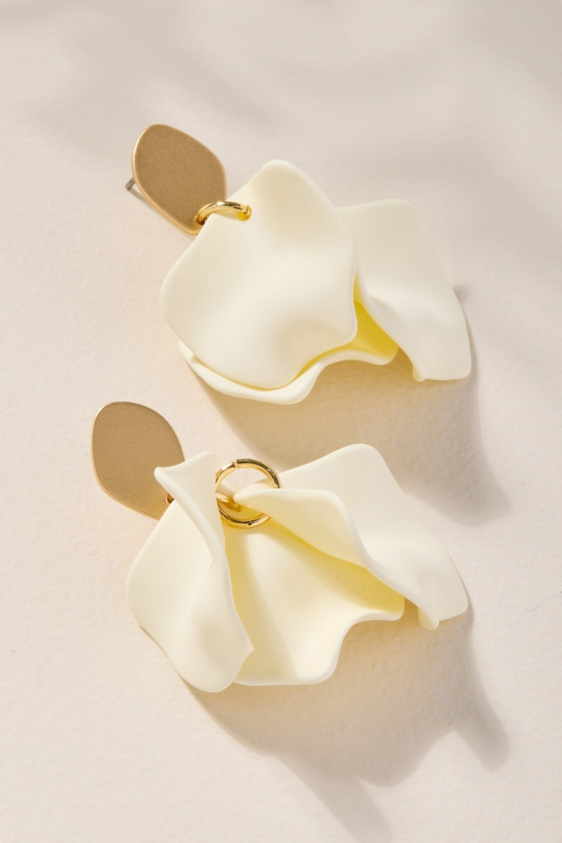 Laura Small Petal Drop Earrings