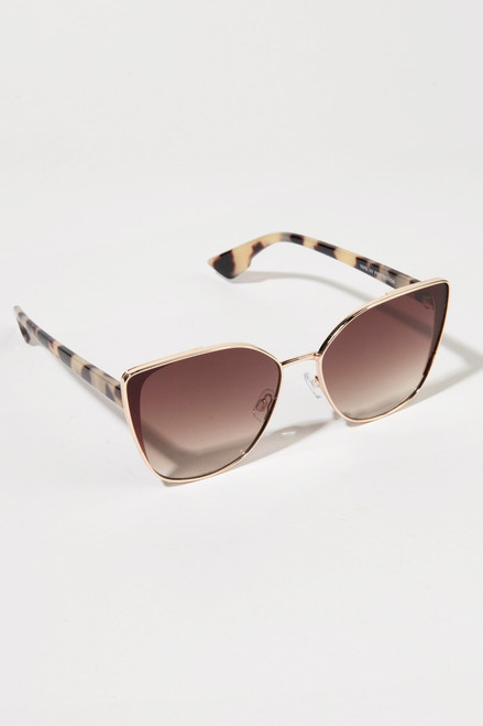 Ada Metal Cat Eye Frame Sunglasses