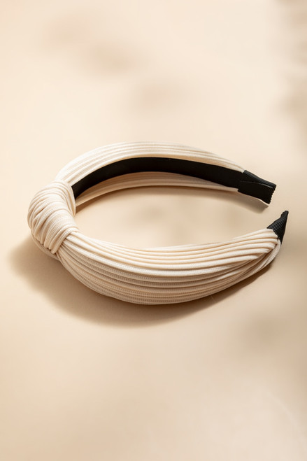 Nina Ivory Top Knot Headband