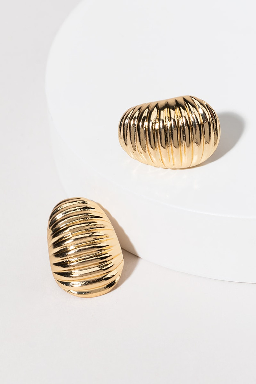 Ginny Shrimp Stud Earrings