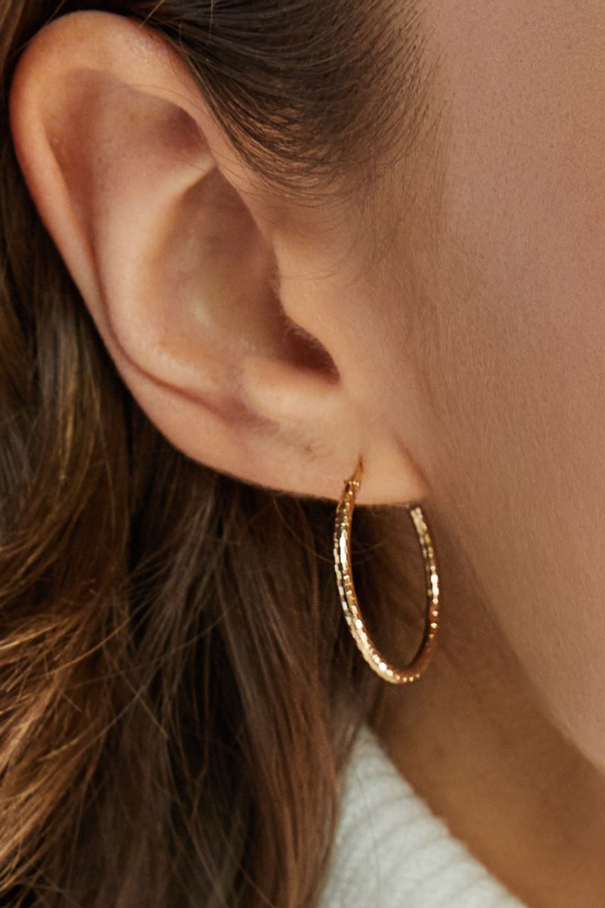 Abigail Textured Hoop Set