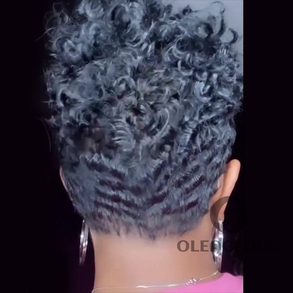 2026 New Fashion Natural Pixie Cut Hair Short Curly Wig