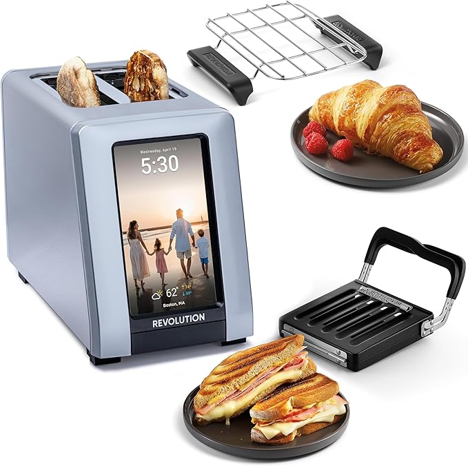 📦📦High-end quality🌟[Clearance sale]Smart Toaster with Touchscreen – Choose from 40+ Bread Types, 7 Browning Levels, & Toastie Press Mode