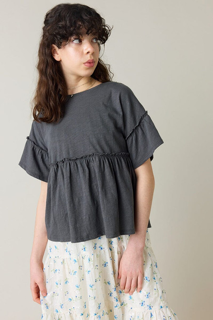 Hello Franki Drop Shoulder Babydoll Top for girls