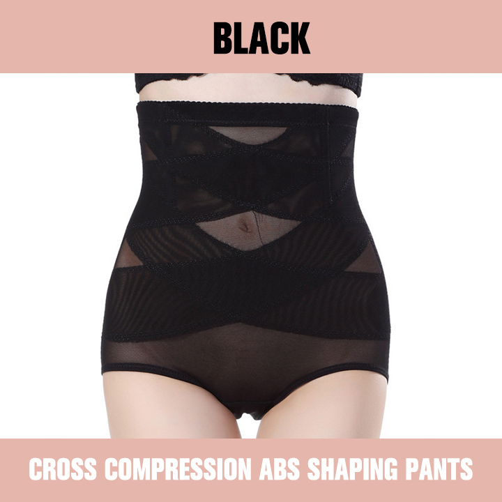 🔥Hot Sale🔥Cross Compression Abs Shaping Pants-(Two Pieces Free Shipping)