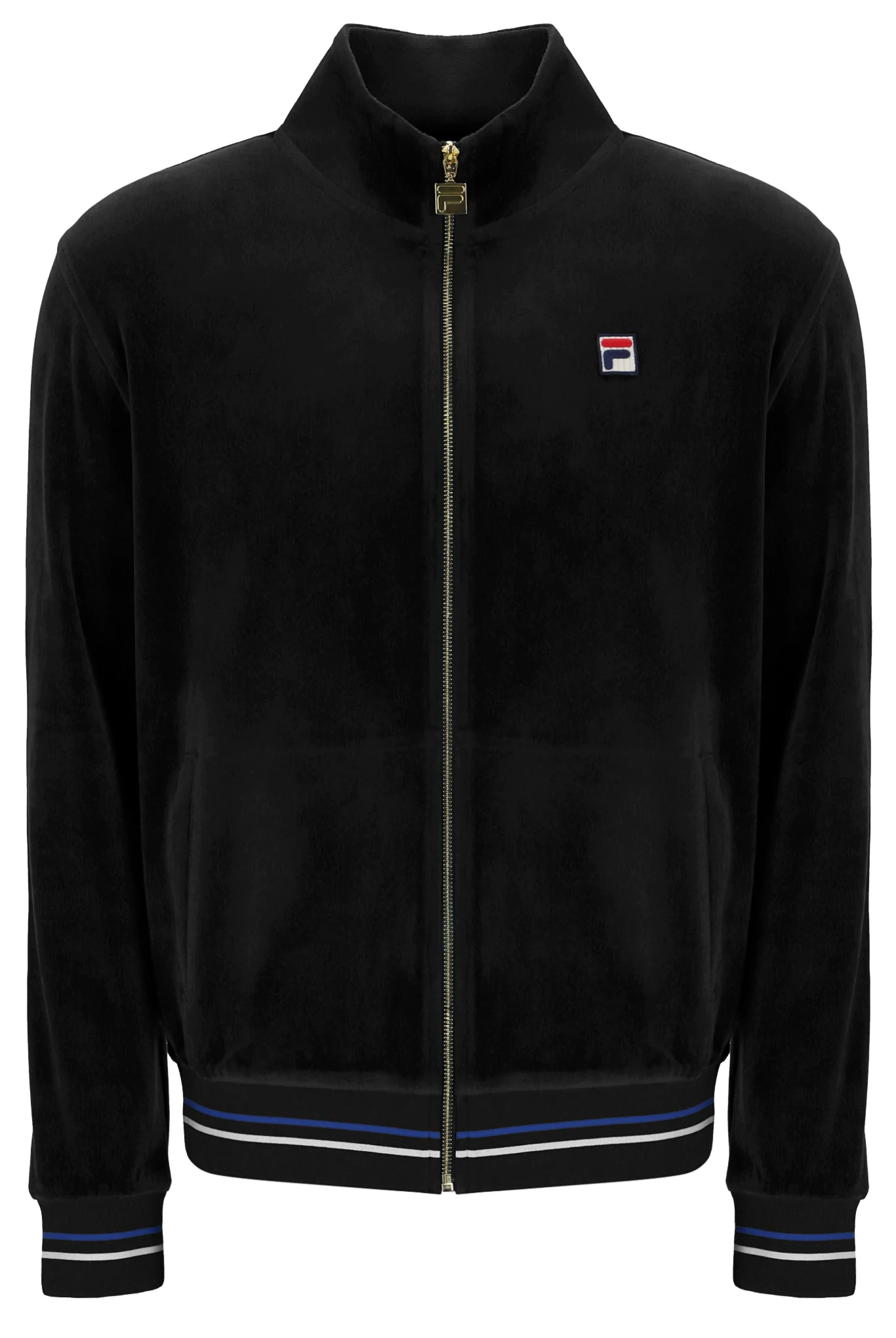 Fila Falken Velour Track Top With Gold Details