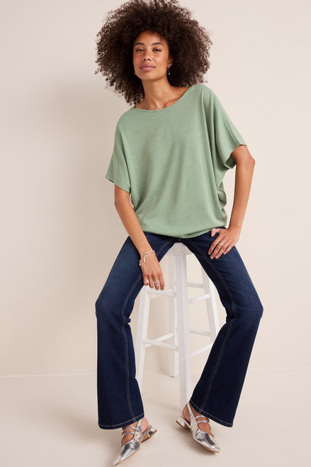 Alice Back Button Dolman Tee