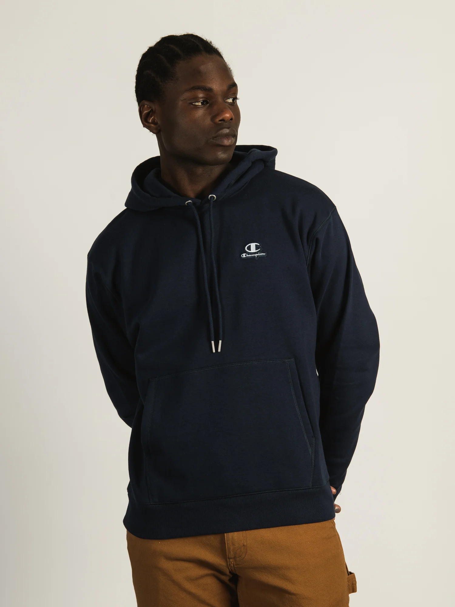 Final inventoryCHAMPION CLASSIC PULL OVER LEFT CHEST LOGO HOODIE