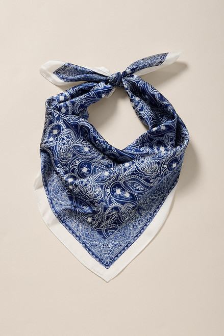 Simone Paisley Satin Scarf