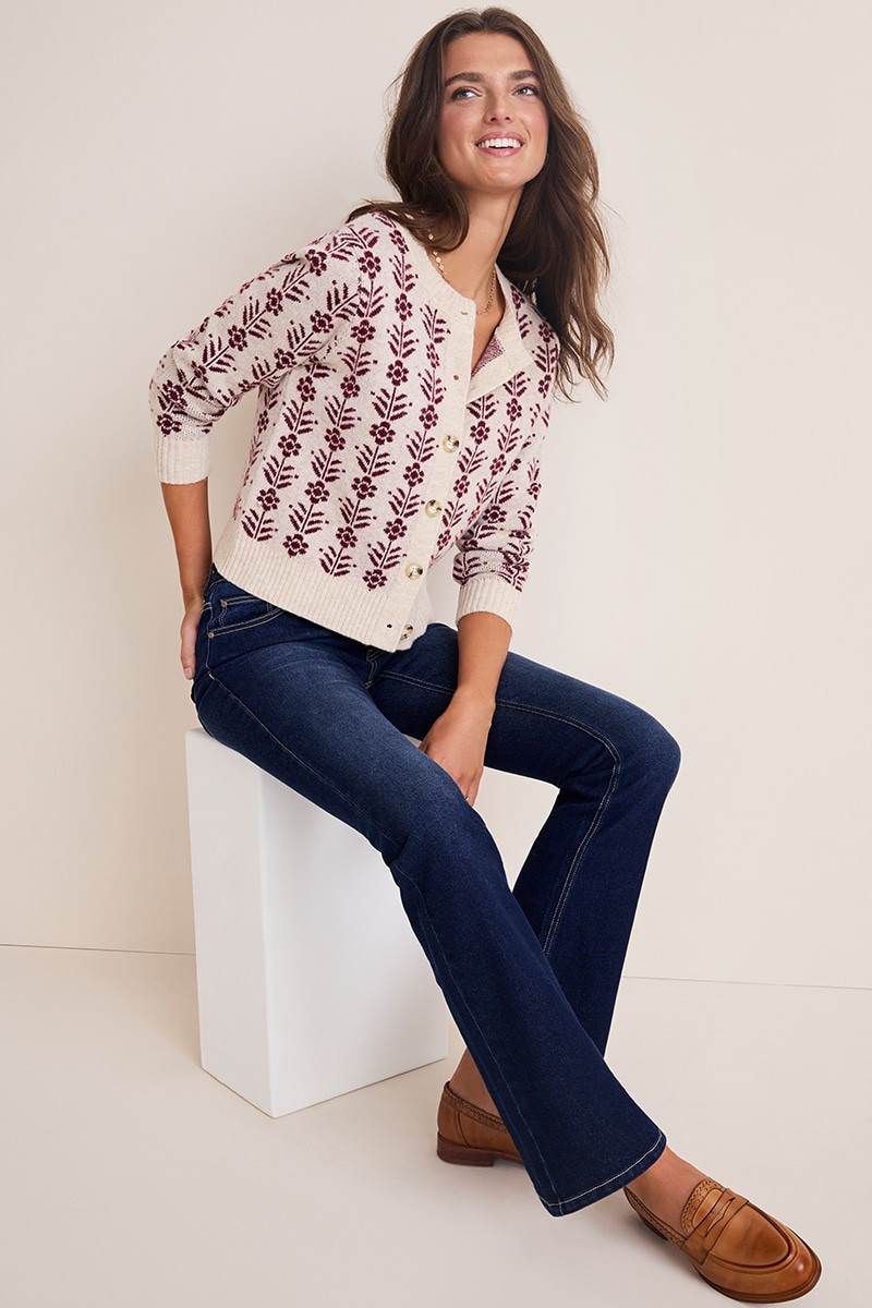 Lea Floral Button Down Cardigan