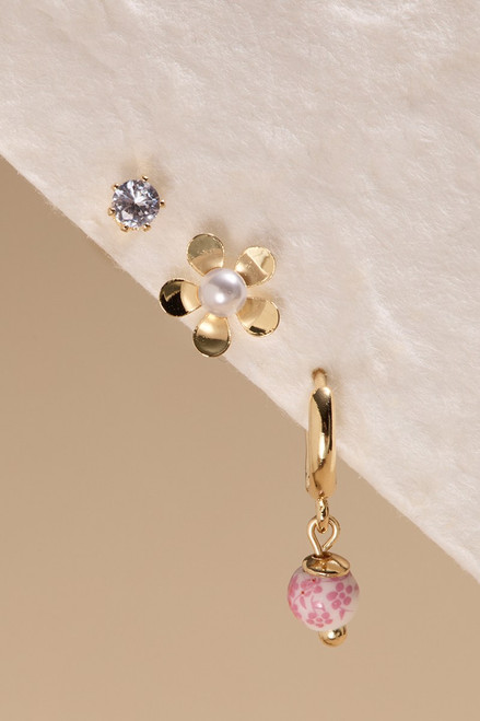 Kim Ceramic Mixed Earring Set