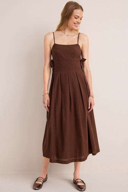 Gabriela Side Bow Midi Dress