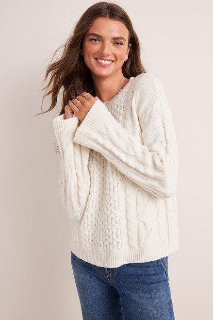 Roslyn Cable Knit Sweater