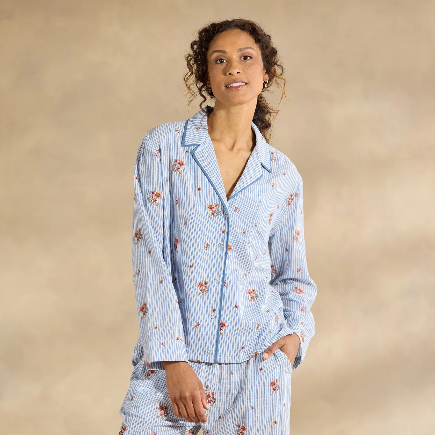 Sweet Dreamer Embroidered Pj Top