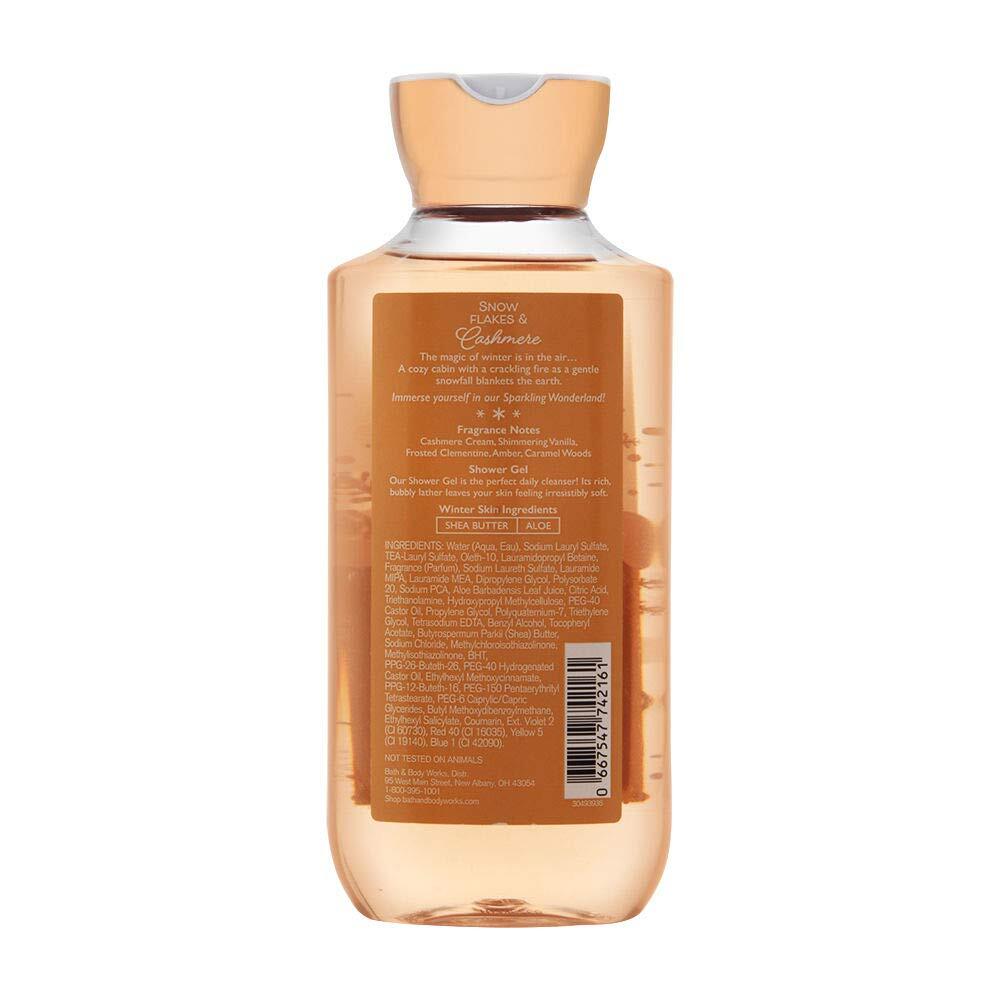 Bath & Body Works Snow Flakes & Cashmere Shower Gel, 10 Ounce