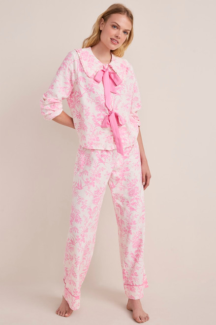 Lisa Floral Bow Pajama Set